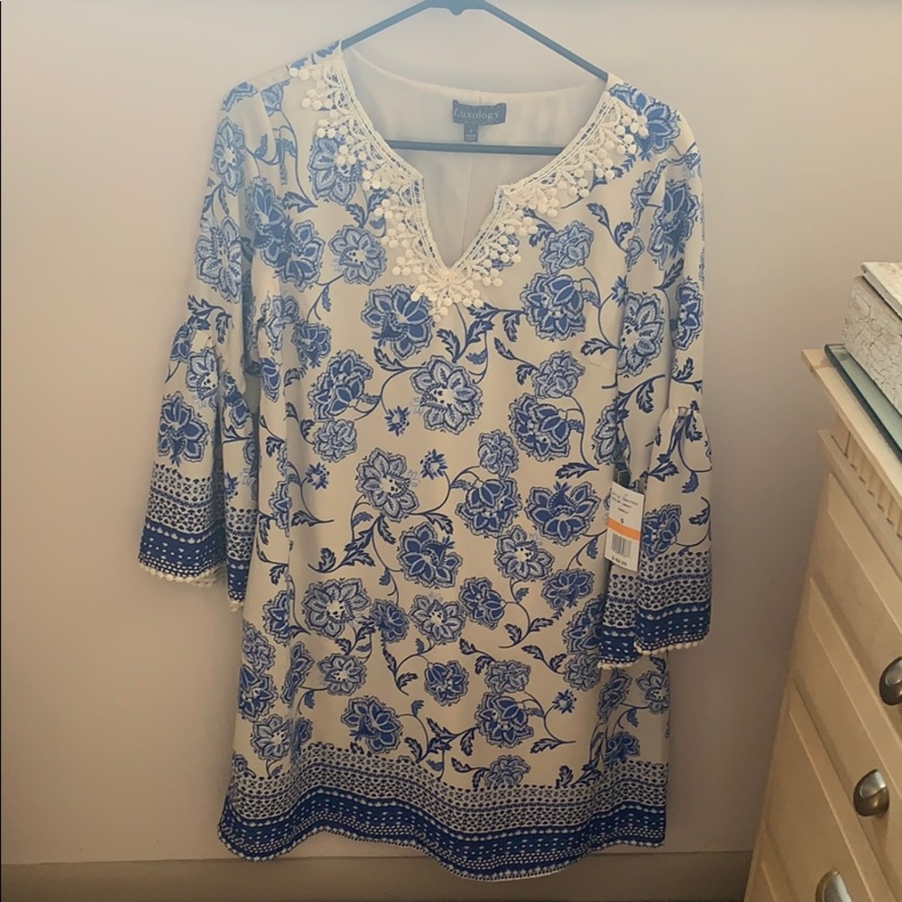 Lined summer dress or beach cover up!